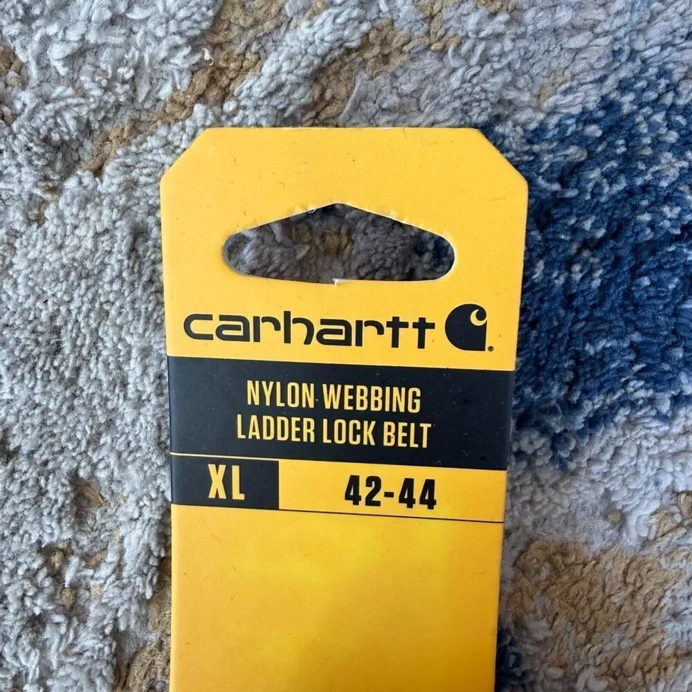 Carhartt Men's XL Nylon (GRAVEL) Webbing Ladder Lock Belt NWT